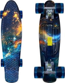 img 4 attached to 🛹 AHWOO Galaxy Skateboard - Ideal for Skateboarding Beginners