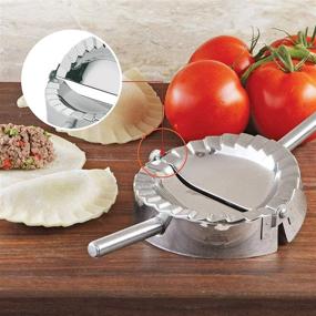 img 1 attached to 🥟 Küchenprofi Stainless Steel Ravioli, Pierogi, and Dumpling Maker - 4.75-Inch Press for Perfectly Molded and Sealed Fresh Stuffed Pasta and Pastry Dough - Silver Finish