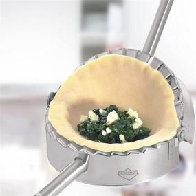 img 2 attached to 🥟 Küchenprofi Stainless Steel Ravioli, Pierogi, and Dumpling Maker - 4.75-Inch Press for Perfectly Molded and Sealed Fresh Stuffed Pasta and Pastry Dough - Silver Finish