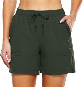 img 3 attached to 🩳 Women's Quick Dry Hiking Shorts 5" - Outdoor Golf Athletic Workout Summer Water Shorts with Pockets