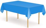 🎉 etmury plastic tablecloth: 6 pack disposable rectangle table covers - perfect for 6 to 8 foot tables, indoor or outdoor parties, birthdays, weddings, christmas логотип