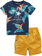 angels golden state roll up shorts boys' clothing ~ clothing sets logo