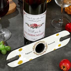 img 1 attached to 🍷 Premium Sublimation Blank Glass Holder: Under Cabinet Stemware Storage for Wine Glasses - Ideal for DIY Picture Sublimation, MDF Blanks for Couple Lovers Friends (2)