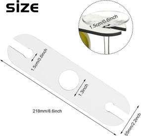 img 3 attached to 🍷 Premium Sublimation Blank Glass Holder: Under Cabinet Stemware Storage for Wine Glasses - Ideal for DIY Picture Sublimation, MDF Blanks for Couple Lovers Friends (2)