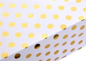 img 2 attached to 🎁 Set of 4, 13-Inch Large Paper Gift Bags with Polka Dot Design, Includes Tissue Paper, Assorted Colors - Bags with Handle for Party Favors