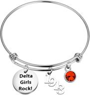 aktap delta bracelet dst sorority jewelry: celebrate delta girls rock 1913 with a special greek sorority sisters gift logo