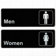 set restroom signs mens womens logo