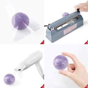 img 1 attached to Revolutionary Odorless Shrink Gauge 💨 Clear Hairdryer: Unleash the Ultimate Styling Experience!