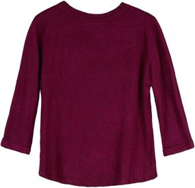 img 1 attached to 👚 Heathered Girls' Pocket Tee Shirt by Amy Byer - Tops, Tees & Blouses