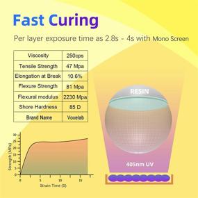 img 3 attached to 🖨️ Voxelab 3D Printer Resin: 405Nm UV Curing Photopolymer Liquid Resin Ink