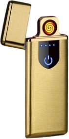 img 4 attached to 🔥 Yellow USB Lighters – Plasma Dual Arc Rechargeable Lighters for Camping, Starter, Hunting, Backpacking, Hiking, EDC Gear - Windproof & Flameless Electric Lighters