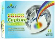 🌈 ecosa 75 color catcher sheets for laundry – preserve true colors and prevent dye runs logo