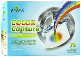 img 2 attached to 🌈 Ecosa 75 листов Color Catcher для стирки - сохраняйте настоящие цвета и предотвращайте выцветание.