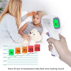 img 2 attached to 🔮 Medical Grade No Touch Thermometer for Adults, Forehead Thermometer Instant Reading, Suitable for Baby Food, Bath, Milk - Purple