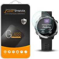 📱 supershieldz (2-pack) tempered glass screen protector for garmin forerunner 645 and forerunner 645 music - anti scratch, bubble free logo