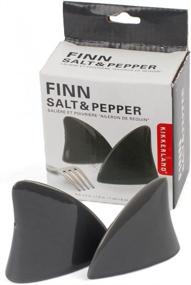 img 4 attached to Kikkerland Finn Salt and 🧂 Pepper Shakers: Stylish and Functional Seasoning Set