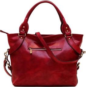 img 4 attached to Floto Taormina Italian Calfskin Leather Women's Handbags & Wallets for Hobo Bags