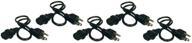 💻 tripp lite standard computer power cord, 5-pack 10a, 18awg (nema 5-15p to iec-320-c13) 2-ft. - black (p030-002-5) logo