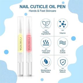 img 1 attached to 💅 10Pcs Cuticle Oil Pen Bulk for Nails - Nourishing, Moisturizing, and Revitalizing Treatment for Gel, Acrylic Nails - Softens, Conditions, and Provides Nail Care - Salon-Quality Gift Box Included