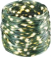 tcamp 164ft 500 led christmas lights with timer memory function, 8 modes green wire starry fairy string lights for christmas tree halloween, indoor outdoor decor in warm white logo