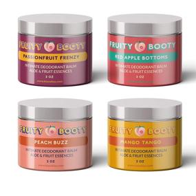 img 1 attached to 🍑 Fruity Booty - Odor-Neutralizing Balm for Intimate Areas - Instant Smell Protection for Buttocks, Bikini Zone, Genitals, and More - Natural Leave-On Formula with Soothing Aloe & Fruit Essences (Peach)