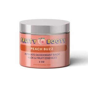 img 2 attached to 🍑 Fruity Booty - Odor-Neutralizing Balm for Intimate Areas - Instant Smell Protection for Buttocks, Bikini Zone, Genitals, and More - Natural Leave-On Formula with Soothing Aloe & Fruit Essences (Peach)