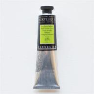 sennelier extra-fine artists' acrylic: 60ml bright 🎨 yellow green s1, superior quality for brilliant artwork logo