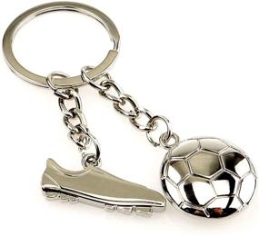img 3 attached to Wen XinRong Soccer Keychain: Show Your Passion for Soccer!
