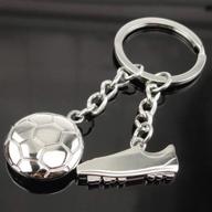 wen xinrong soccer keychain: show your passion for soccer! logo