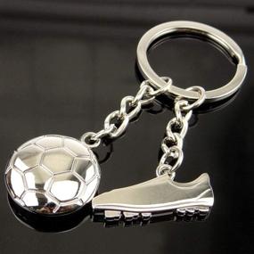 img 2 attached to Wen XinRong Soccer Keychain: Show Your Passion for Soccer!