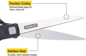 img 1 attached to ✂️ Black Stanley All-Purpose Scissors, 8 Inches (SCI8ST)