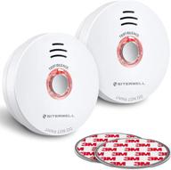 🔥 reliable and long-lasting siterwell smoke detector, 10-year fire alarm with photoelectric technology, low battery warning and silence function - ul217 and gs508 approved (2 packs) logo