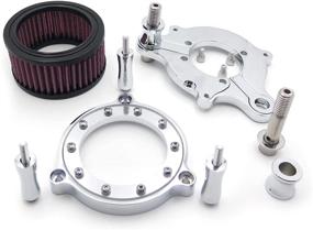 img 1 attached to XKH- Air Intake Filter System Kit for Harley Sportster XL 883 1200 04-15, Chrome [B01NBOUTGH]