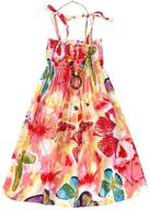sangtree hawaiian spaghetti sundress: stylish girls' clothing in dresses logo
