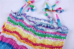 img 2 attached to SANGTREE Hawaiian Spaghetti Sundress: Stylish Girls' Clothing in Dresses
