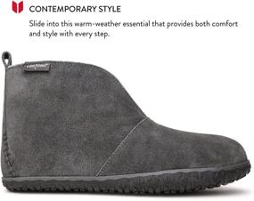 img 3 attached to Minnetonka Tamson Suede Slippers Charcoal Men's Shoes