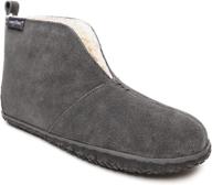 minnetonka tamson suede slippers charcoal men's shoes logo