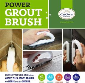 img 1 attached to 🧽 Stiff Bristle Grout Brush – Easily Remove Years of Grime on Grout Lines – Long-lasting Scrubbing Cleaner Brush for Tile Floors – Ergonomic Handle for Effortless Cleaning – Ideal for Tiles, Floors, Bathroom, Shower