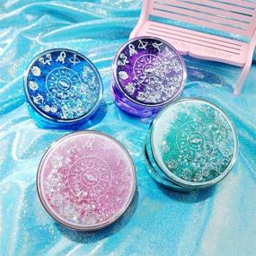 img 2 attached to Portable Contact Lens Case with Mirror for Teen Girls and Women Travel - Bling Stars Colored Cute Eye Contact Remover Tool