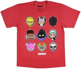 img 1 attached to 👾 Chibi Character Grid Graphic Fortnite Shirts: Must-Have for Boys & Video Game Fans!