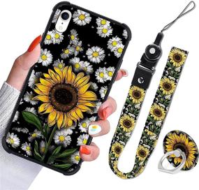 img 4 attached to IPhone Sunflower Lanyard Protective Shockproof