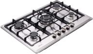 🔥 deli-kit 30 inch gas cooktops: sealed 5 burners gas cooktop for ng/lpg - stainless steel gas hob dk257-a02 gas cooktop logo