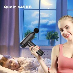 img 1 attached to Deep Tissue Massage Gun for Athletes - Handheld Hammer Massager with 30 Speed Levels, LED Touch Screen, Long Battery Life & 10 Attachments