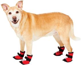 img 1 attached to 🐶 Essential Fashion Pet Red Dog Boots in Extra Small Size: Stylish and Practical Protection for Your Furry Friend