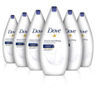 🧴 dove deeply nourishing body wash - pack of 6, 500ml - deep moisture formula logo