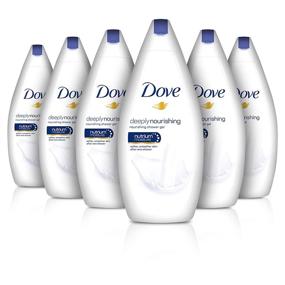 img 4 attached to 🧴 Dove Deeply Nourishing Body Wash - Pack of 6, 500ml - Deep Moisture Formula