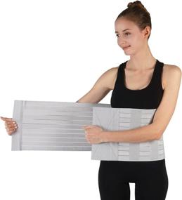 img 2 attached to Soles Compression Abdominal Binder: Unisex, One Size Fits All - Superior 170 Gram Design