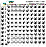 clear spider black widow 1/2-inch 🕷️ (0.5-inch) stickers for planner calendar scrapbooking and crafting logo