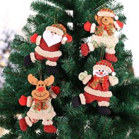 img 1 attached to 🎄 Cheerful Dancing Christmas Tree Ornaments Set - 2021 Funny Decorations for Festive Home and Holiday Décor