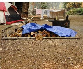 img 3 attached to 🏕️ B-Air Grizzly Tarps - 5 x 7 Feet: Versatile Waterproof Poly Tarp Cover Ideal for Camping and Storage - Vibrant Blue